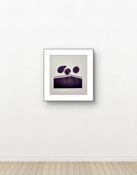 Barbara Beck 1970s Woodblock Print on Paper - Unframed