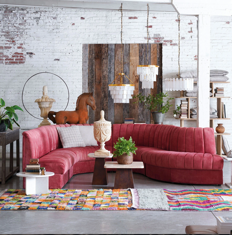 Estelle Berry Modular Sofa - Sraight, Curved, or Outside Corner