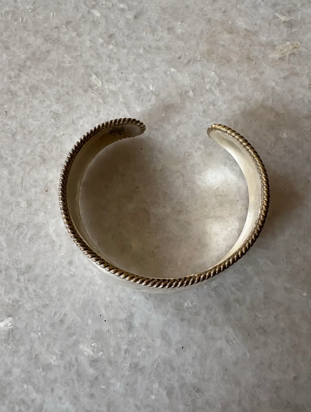 Vintage Laton Taxco Sterling Silver Cuff Bracelet - Made in Mexico