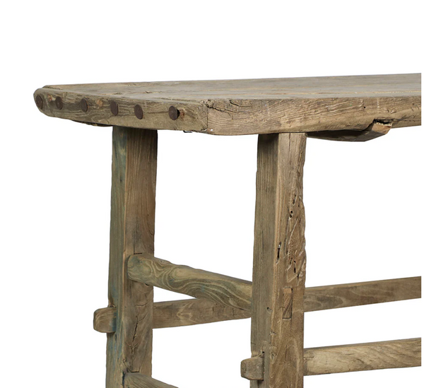 Reclaimed Wood Medium Village Console Table - Matthew Izzo Collection