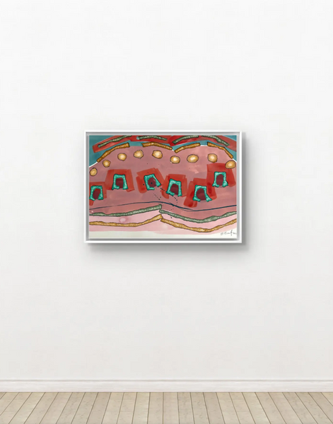 Barbara Beck 2002 Abstract Painting on Paper