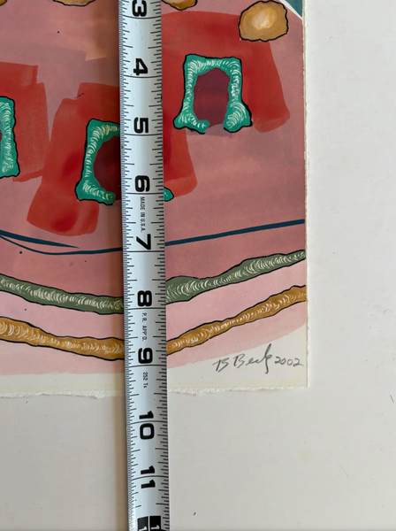 Barbara Beck 2002 Abstract Painting on Paper