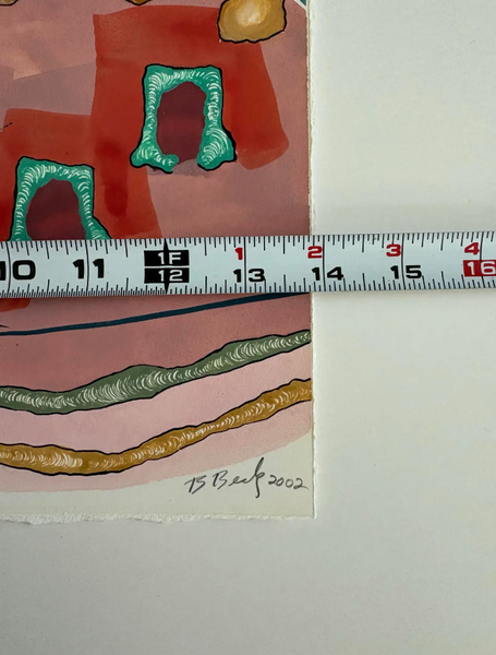 Barbara Beck 2002 Abstract Painting on Paper