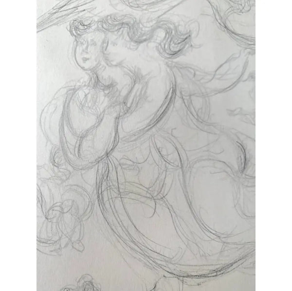 Original Pencil Drawing by Chaim Gross