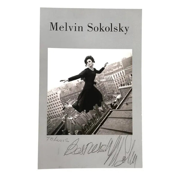 Melvin Sokolsky Signed Exhibition Card