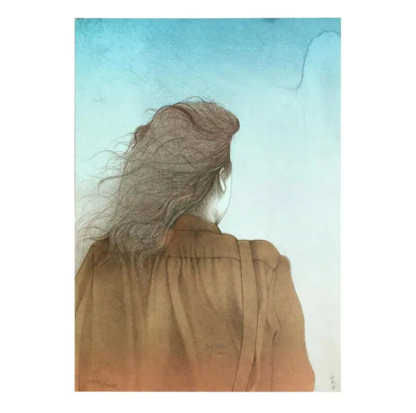 "Solitudine" - Original Color Lithograph by Bruno Bruni