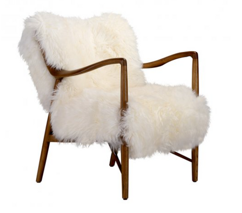 Elsa Sheepskin Chair - Matthew Izzo Collection - Matthew Izzo Home