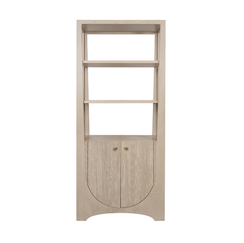 Worlds Away Young Etagere Cerused Oak - Matthew Izzo Home