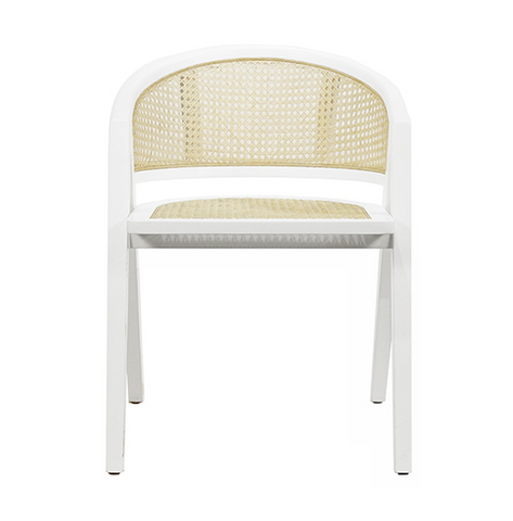 Worlds Away Aero Dining Chair White - Matthew Izzo Home
