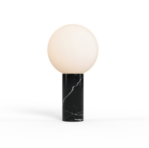 Pablo Designs Pilar Black Marquina Marble Table Lamp - Matthew Izzo Home