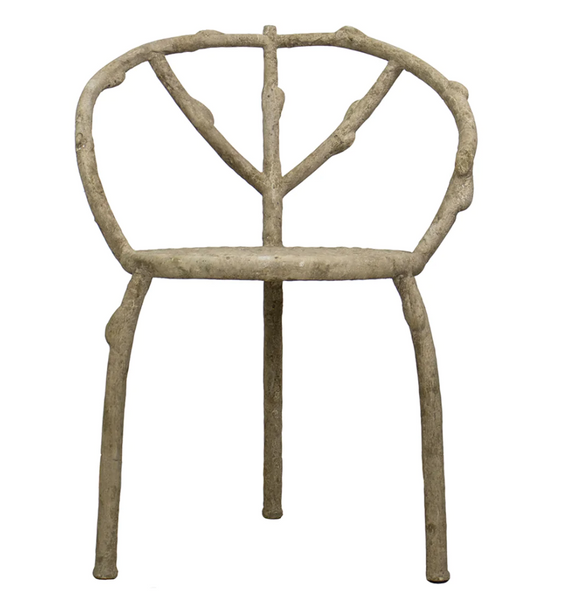 Faux Bois Three Legged Chair - Matthew Izzo Collection
