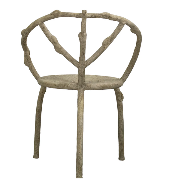 Faux Bois Three Legged Chair - Matthew Izzo Collection