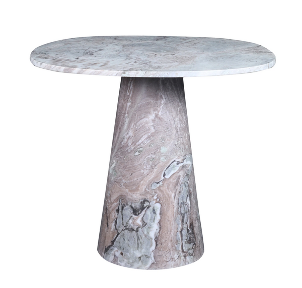 Ravenna 36" Round Marble Pedestal Dining Table - Matthew Izzo Collection