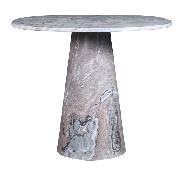 Ravenna 36" Round Marble Pedestal Dining Table - Matthew Izzo Collection
