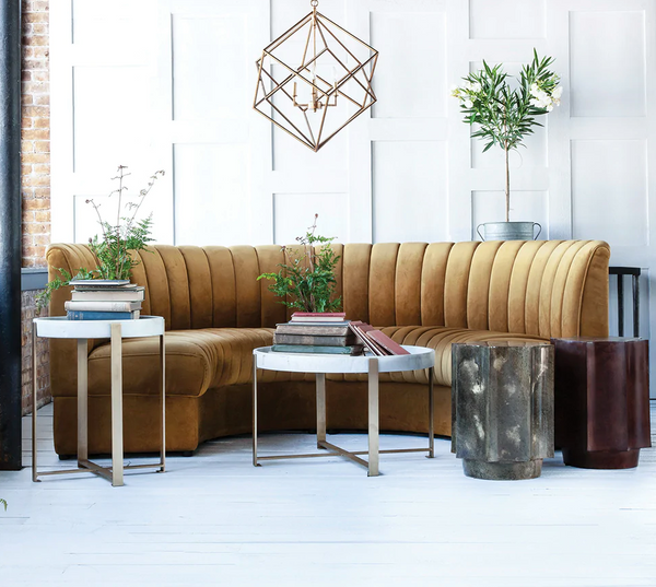 Conrad Retro Deminlune Sofa - Matthew Izzo Collection