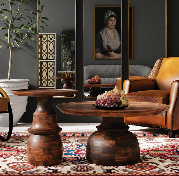 Pattaya Mango Wood Side Table - Matthew Izzo Collection
