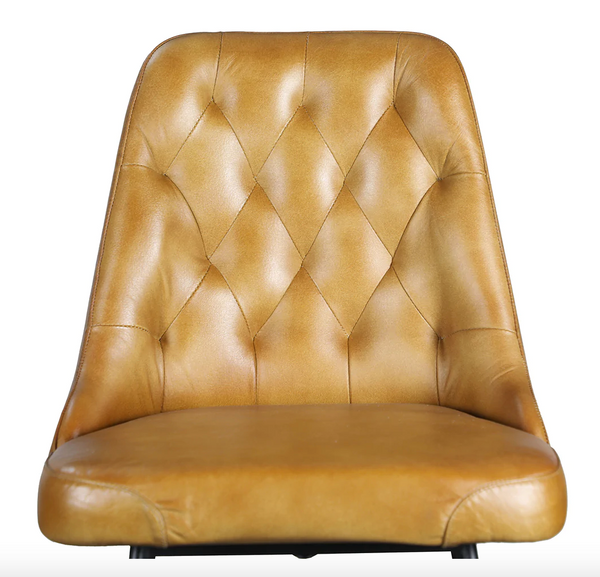 Verona Vintage Leather Bar Stool  - Matthew Izzo Collection