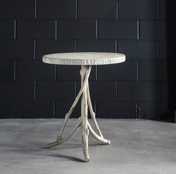 Faux Bois Iron Garden Table - Matthew Izzo Collection