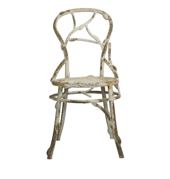 Faux Bois Iron Dining Chair - Matthew Izzo Collection