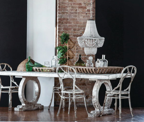 Faux Bois Iron Dining Chair - Matthew Izzo Collection