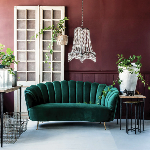 Mermaid Velvet Sofa - Matthew Izzo Collection