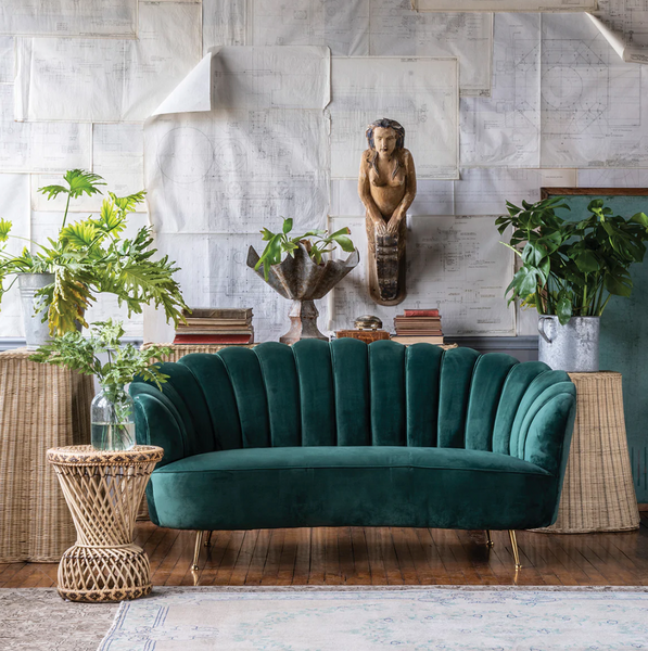 Mermaid Velvet Sofa - Matthew Izzo Collection