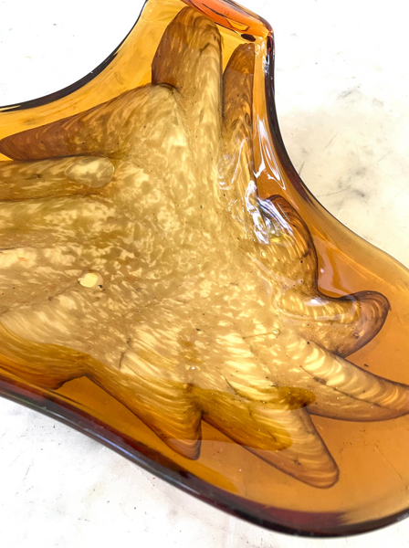 Vintage Mid-Century Fratelli Toso Murano Glass Bowl