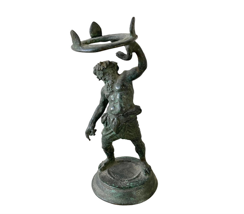 Mediterranean Bronze Sculpture, Atlas - Matthew Izzo Home
