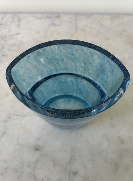 Vintage Kosta Boda Teal Blue Vase by Ann Wahstrom