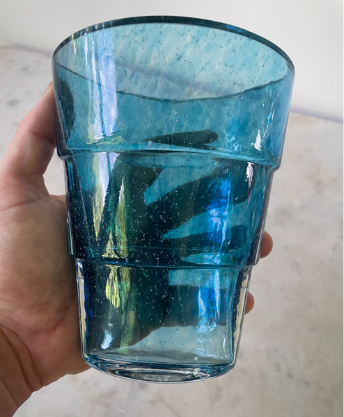 Vintage Kosta Boda Teal Blue Vase by Ann Wahstrom