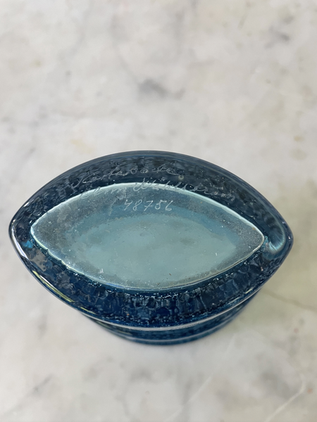 Vintage Kosta Boda Teal Blue Vase by Ann Wahstrom