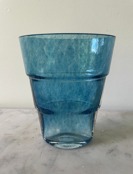 Vintage Kosta Boda Teal Blue Vase by Ann Wahstrom