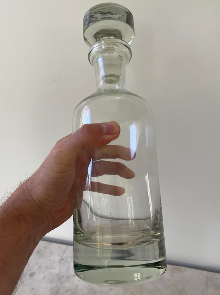 Mid-Century Modern Crystal Danish Decanter