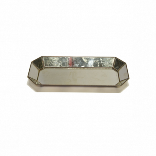 Regency Octagonal Antique Mirror Tray