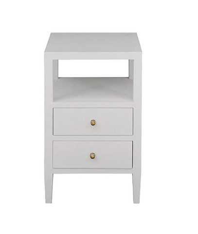 Worlds Away Roscoe Two Drawer Side Table - Matthew Izzo Home