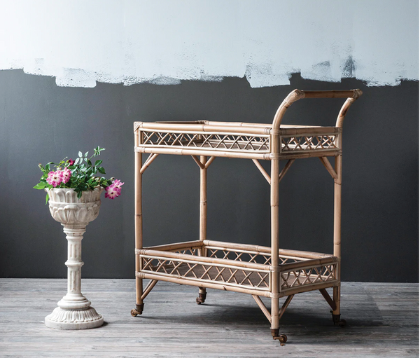 Bali Two Tier Bar Cart - Matthew Izzo Collection