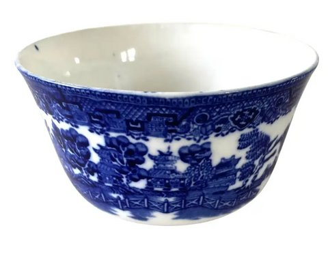 Late 19th Century Antique "Ye Olde Willow" Blue Willow Bowl - Matthew Izzo Home