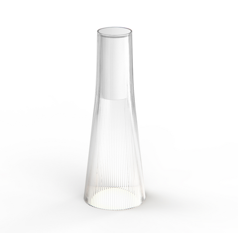 Pablo Designs Candél Clear/White Portable Table Lamp - Matthew Izzo Home