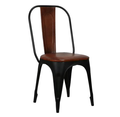 Tack Shop Leather Dining Chair - Matthew Izzo Collection - Matthew Izzo Home