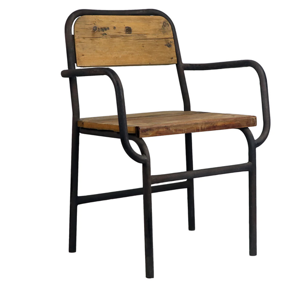 Elemental Metal Framed Arm Chair - Matthew Izzo Collection
