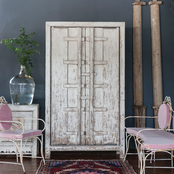 Salvaged Vintage Door Armoire - Matthew Izzo Collection