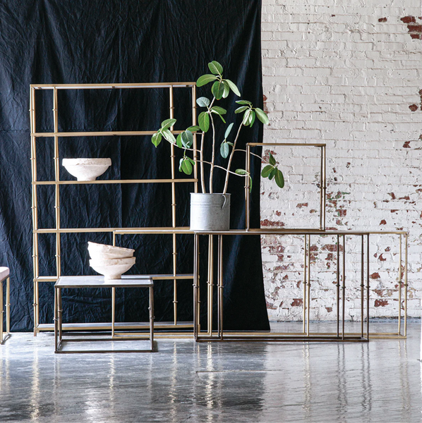 Glam Marble Top Side Table - Matthew Izzo Collection