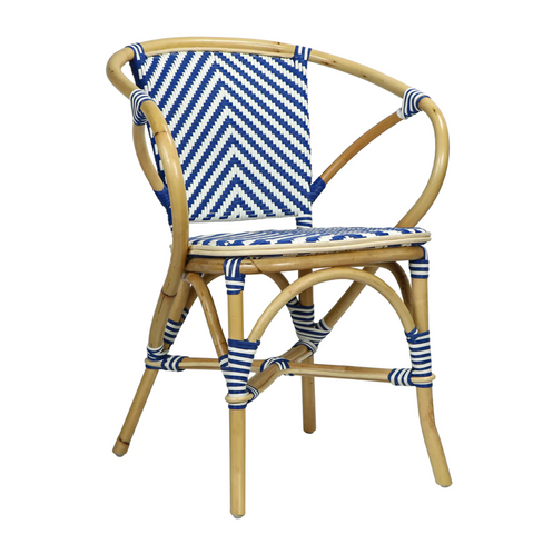 Cannes Indoor/Outdoor Rattan Arm Chair - Matthew Izzo Collection - Matthew Izzo Home