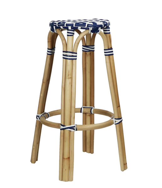 Cannes Rattan Bar Stool - Matthew Izzo Home