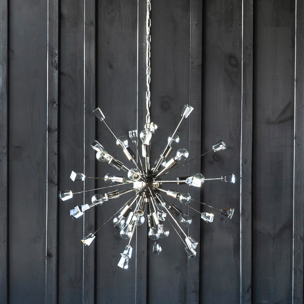 Luna Nickel Chandelier - Matthew Izzo Collection