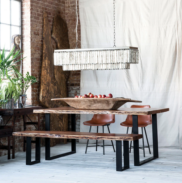Crossroads Mercury Glass Island Chandelier - Matthew Izzo Collection