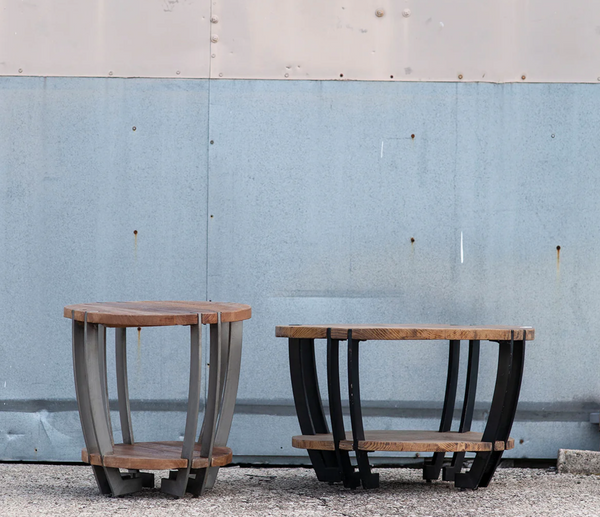 Basal Salvaged Wood & Gun Metal Coffee Table - Matthew Izzo Collection