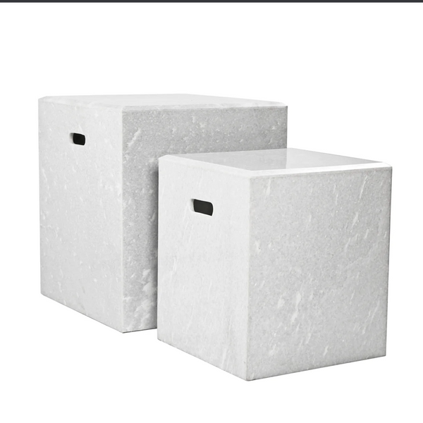 Bella Marble Cubes (Set of 2) -  Matthew Izzo Collection
