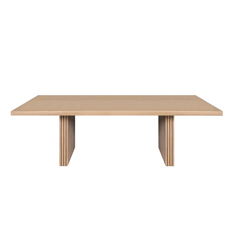Worlds Away Patterson Natural Oak Dining Table - Matthew Izzo Home