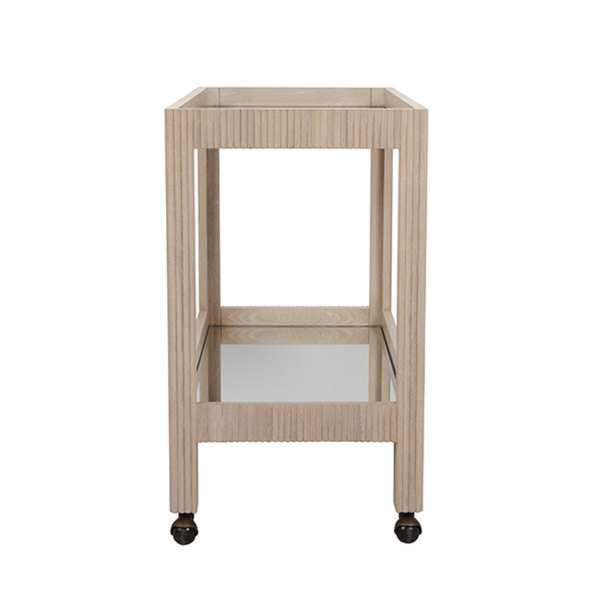 Otis Cerused Oak Bar Cart